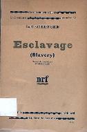 Esclavage