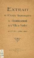 Extrait de l'étude sommaire de l'assainissement de la ville de Nantes