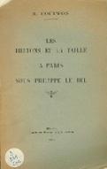 Les bretons et la taille à Paris sous Philippe le Bel