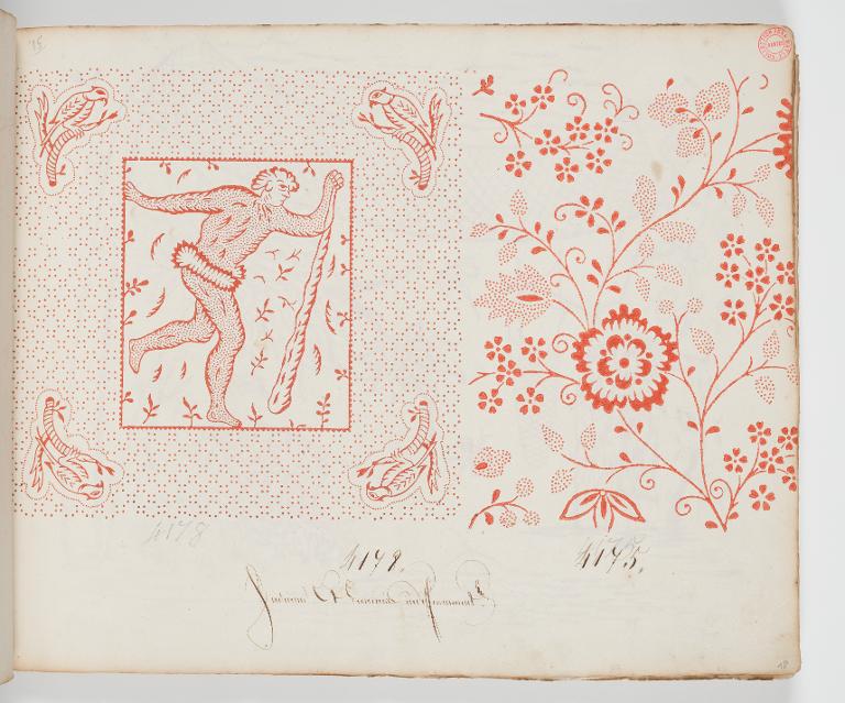 Dessin des indiennes de traite, Favre, Petitpierre et Compagnie, à Nantes