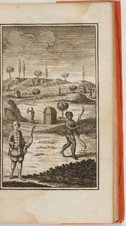 Village à Rufisque, royaume de Caillor cases, habitants et seigneur