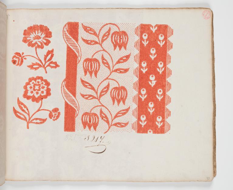 Dessin des indiennes de traite, Favre, Petitpierre et Compagnie, à Nantes