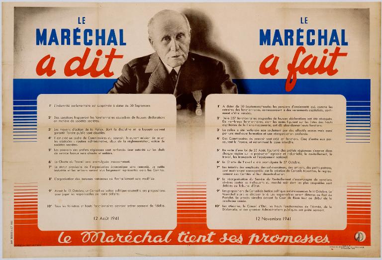 Le Maréchal a dit. Le Maréchal a fait. Le Maréchal tient ses promesses