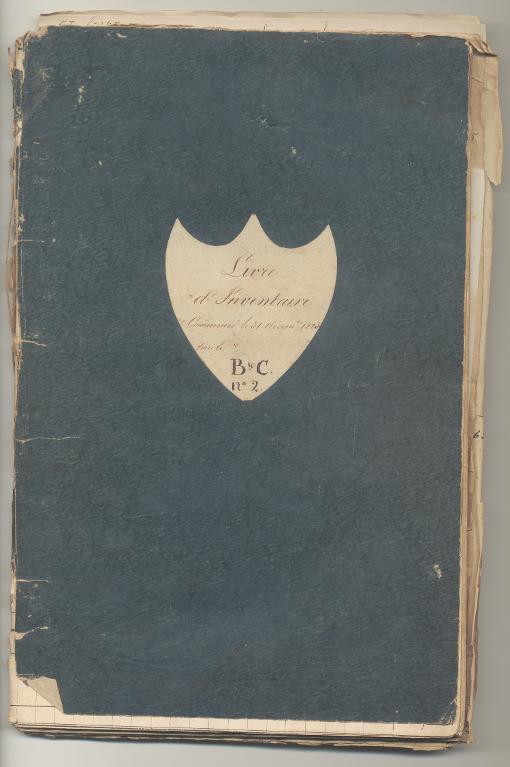 Livre d'inventaire n° 2 de la maison d'armement Henry Bourcard et Cie, Nantes