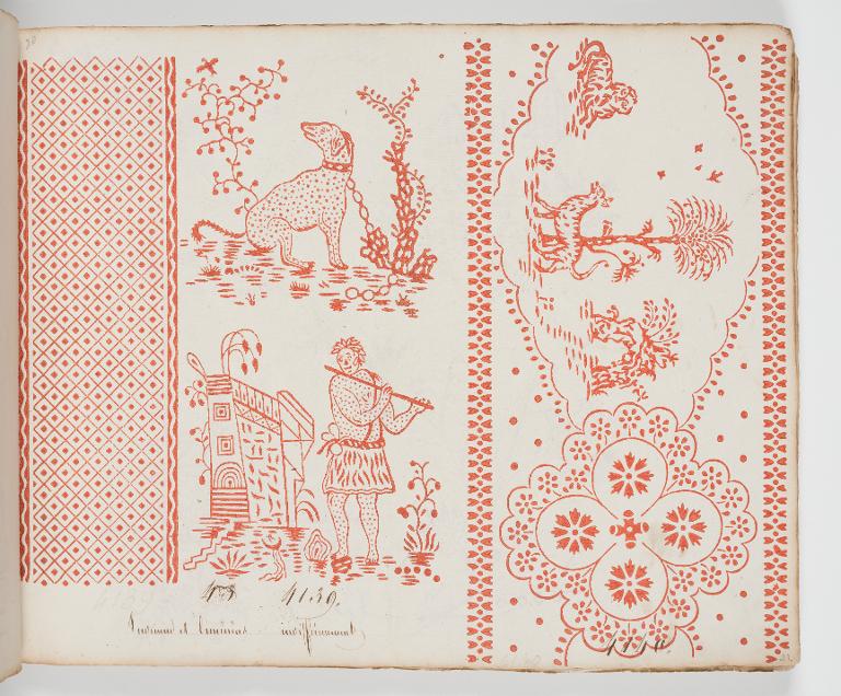 Dessin des indiennes de traite, Favre, Petitpierre et Compagnie, à Nantes