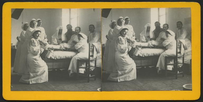 Le collège Saint-Stanislas de Nantes transformé en hôpital militaire de la Croix-Rouge