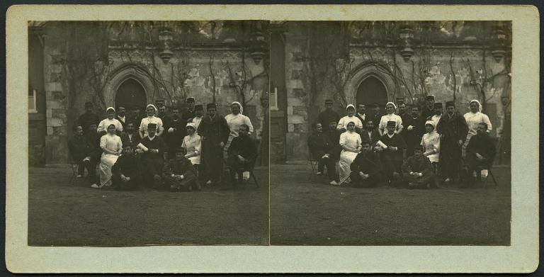 Le collège Saint-Stanislas de Nantes transformé en hôpital militaire de la Croix-Rouge