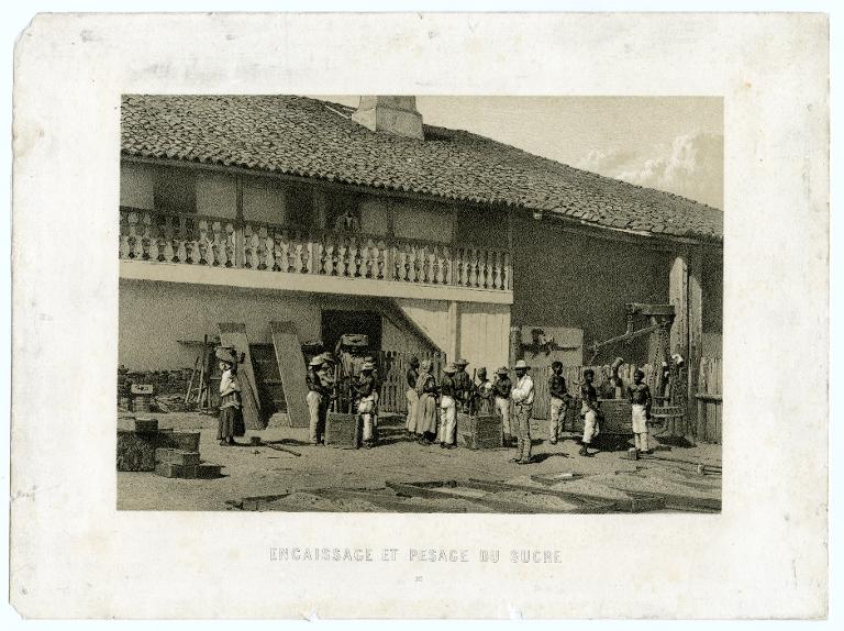 Encaissage et pesage du sucre