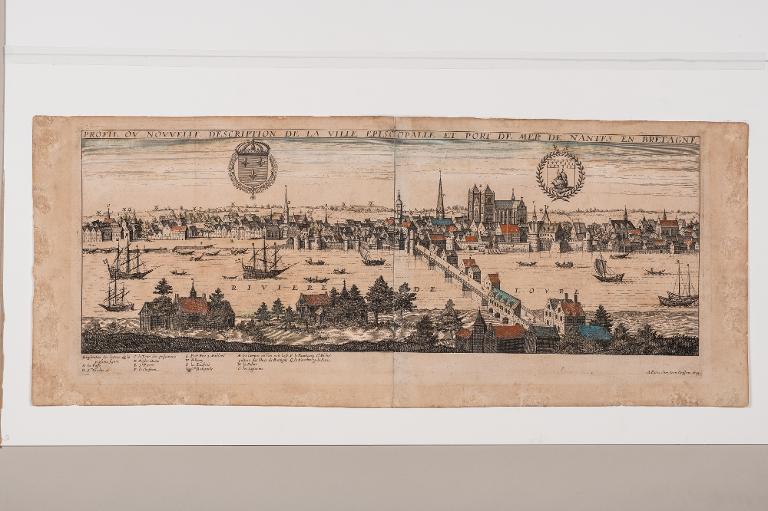 Profil ou nouvelle description de la ville épiscopale et port de mer de Nantes en Bretagne