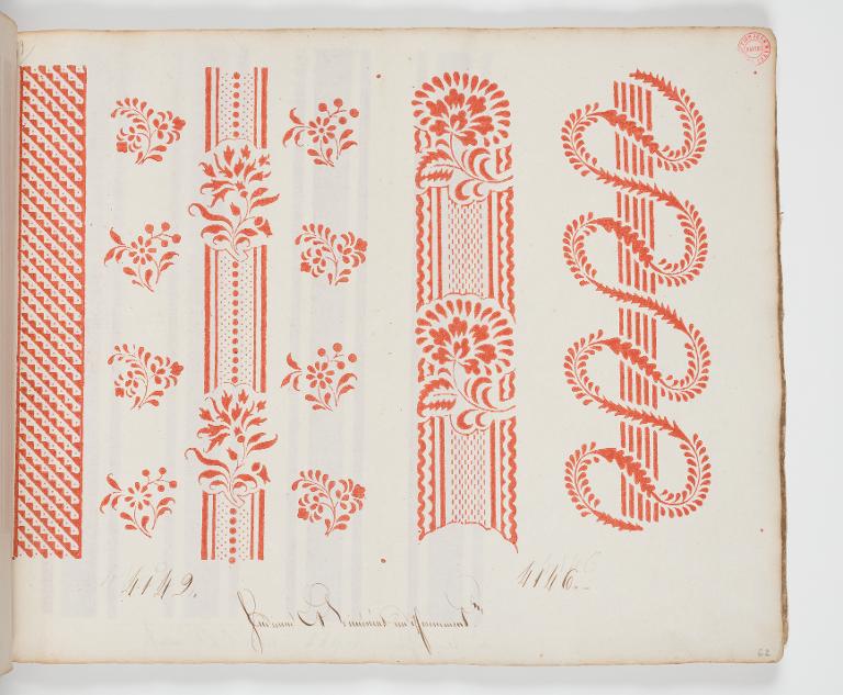 Dessin des indiennes de traite, Favre, Petitpierre et Compagnie, à Nantes