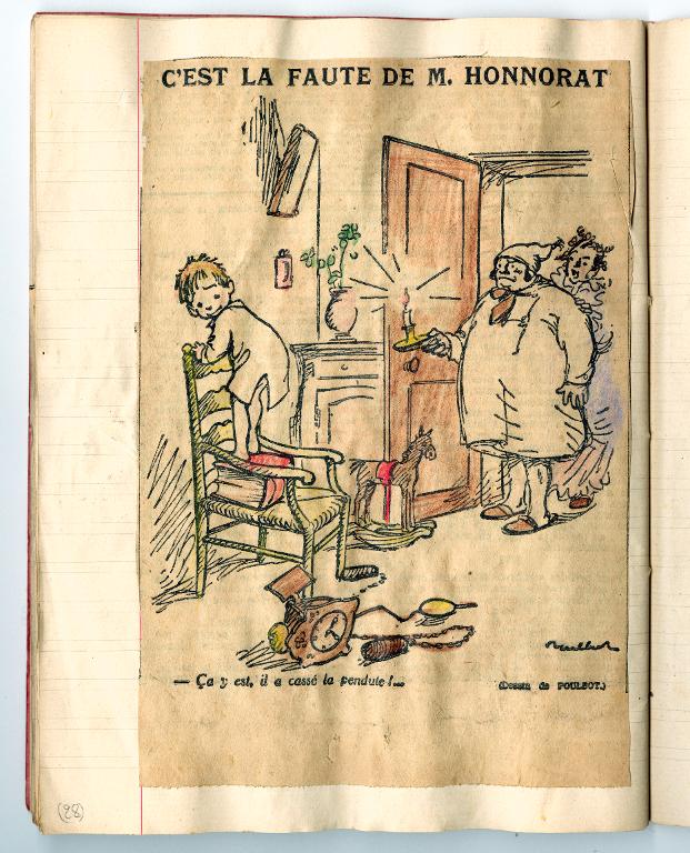 C'EST LA FAUTE DE M. HONNORAT
- Ca y est, il a cassé la pendule !...