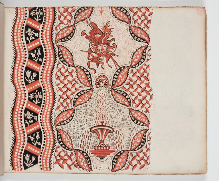 Dessin des indiennes de traite, Favre, Petitpierre et Compagnie, à Nantes