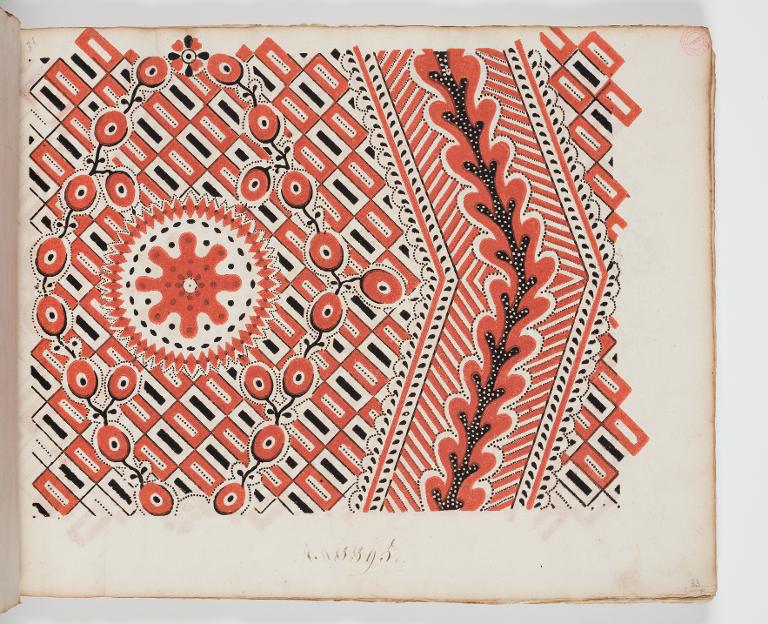 Dessin des indiennes de traite, Favre, Petitpierre et Compagnie, à Nantes