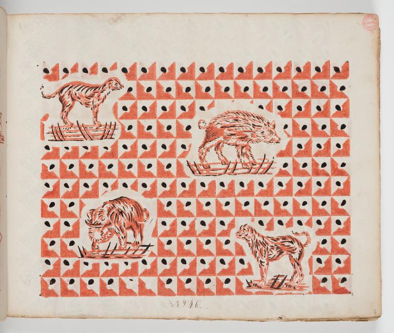 Dessin des indiennes de traite, Favre, Petitpierre et Compagnie, à Nantes