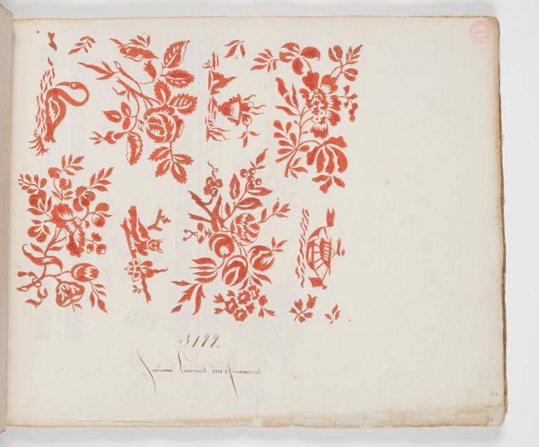 Dessin des indiennes de traite, Favre, Petitpierre et Compagnie, à Nantes