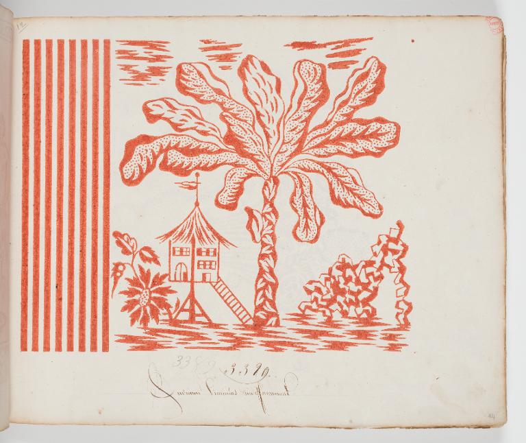 Dessin des indiennes de traite, Favre, Petitpierre et Compagnie, à Nantes