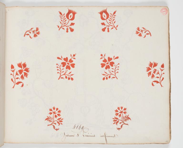 Dessin des indiennes de traite, Favre, Petitpierre et Compagnie, à Nantes