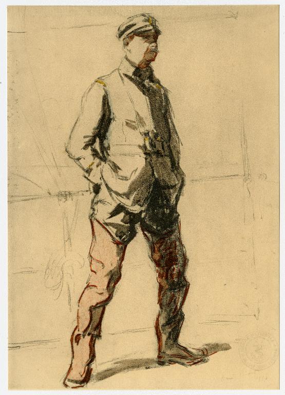 Portrait de matelot en pied