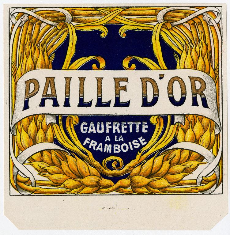Paille d'Or. Gaufrette à la Framboise