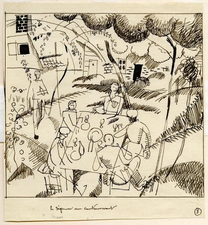 Le déjeuner au cantonnement