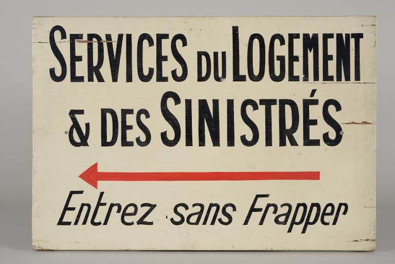Service du logement et des sinistrés, entrez sans frapper
