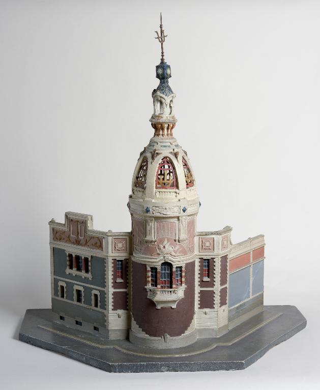 Maquette de l'une des deux tours LU à Nantes