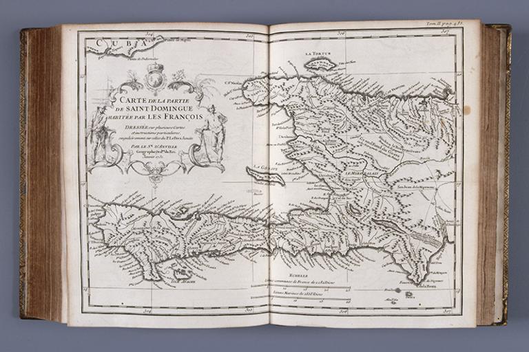 Carte de la partie de Saint-Domingue habitée par les François dressée sur plusieurs cartes et instructions particulières, singulièrement sur celles du P. Le Pers jesuite