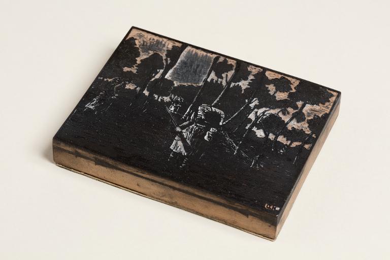 Soldats dans un bois