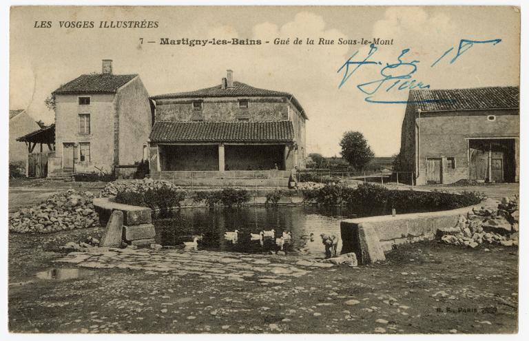 Les Vosges illustrées. 7 - Martigny-les-Bains - Gué de la Rue Sous-le -Mont