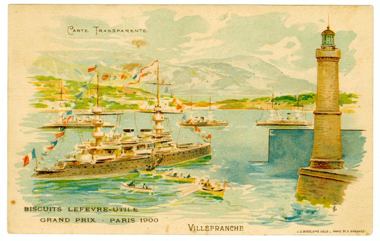 Carte Transparente. Biscuits Lefèvre-Utile. Grand Prix - Paris 1900
Villefranche