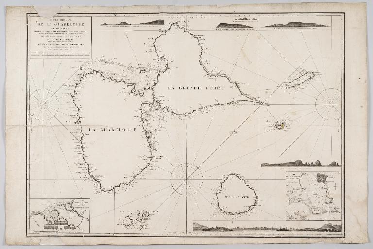 Carte réduite de la Guadeloupe et dépendances