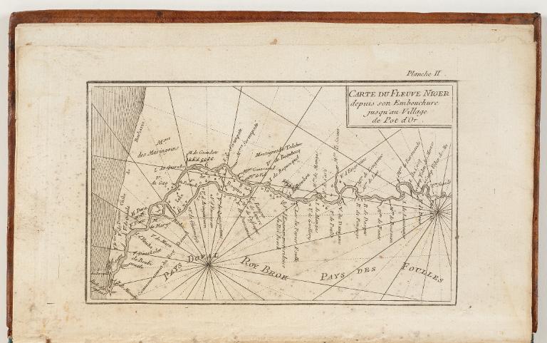 Carte du Fleuve Niger depuis son Embouchure jusqu'au Village de Pot d'Or