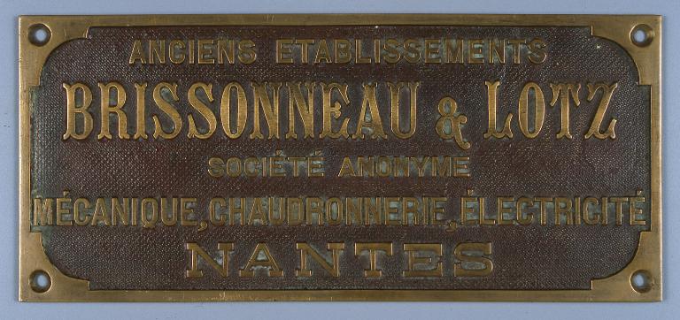Anciens établissements Brissonneau et Lotz, société anonyme, mécanique, chaudronnerie, électricité, Nantes