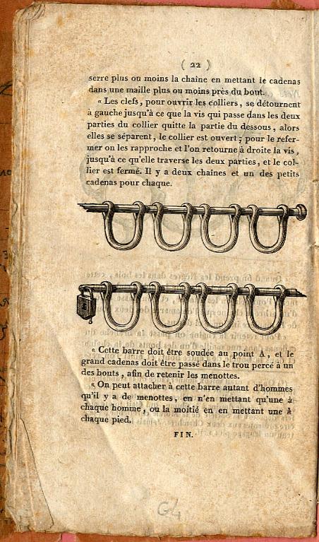 Fer d'entrave