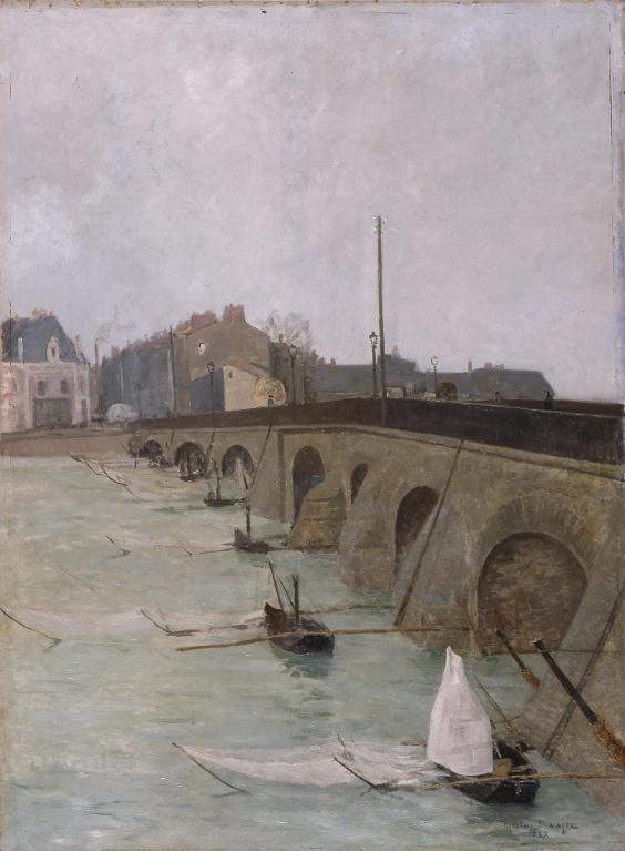L'ancien pont de Pirmil à Nantes, 1887